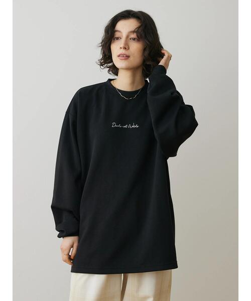 CRAFT STANDARD BOUTIQUE(クラフトスタンダードブティック)の「ダンボール刺繍ロンTEE-A(Tシャツ/カットソー・レディース・モカ/オフホワイト/ブラック・L/M/LL)」の20枚目の写真