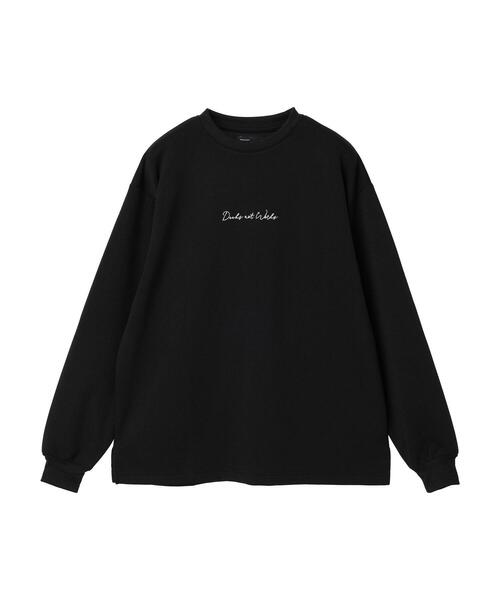 CRAFT STANDARD BOUTIQUE(クラフトスタンダードブティック)の「ダンボール刺繍ロンTEE-A(Tシャツ/カットソー・レディース・モカ/オフホワイト/ブラック・L/M/LL)」の5枚目の写真