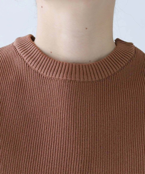 HER CLOSET(ハークローゼット)の「【shemoshelly】WEB限定スポンディッシュニットベスト(ベスト・レディース・ブラック/ライトカーキ/ブラウン・M)」の17枚目の写真