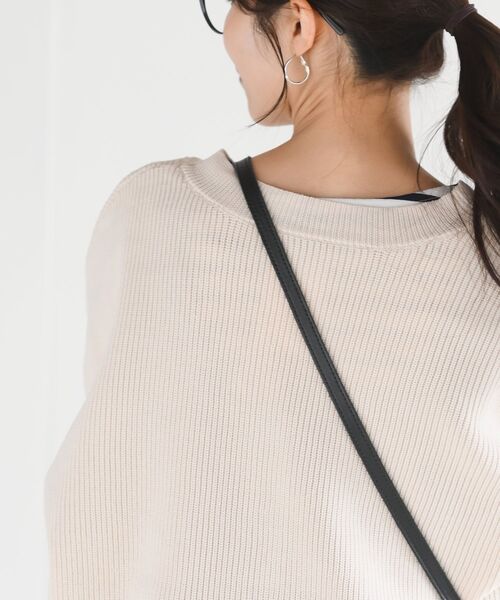 rps(アールピーエス)の「スポンジニットカーディガン(カーディガン/ボレロ・レディース・オフホワイト/グレイッシュベージュ/ミント/ピンク/マスタード・フリー)」の12枚目の写真