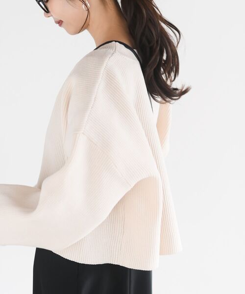 rps(アールピーエス)の「スポンジニットカーディガン(カーディガン/ボレロ・レディース・オフホワイト/グレイッシュベージュ/ミント/ピンク/マスタード・フリー)」の13枚目の写真