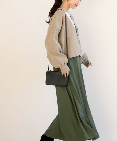 rps(アールピーエス)の「スポンジニットカーディガン(カーディガン/ボレロ・レディース・オフホワイト/グレイッシュベージュ/ミント/ピンク/マスタード・フリー)」の17枚目の写真