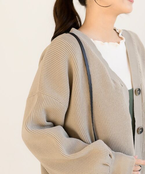 rps(アールピーエス)の「スポンジニットカーディガン(カーディガン/ボレロ・レディース・オフホワイト/グレイッシュベージュ/ミント/ピンク/マスタード・フリー)」の21枚目の写真