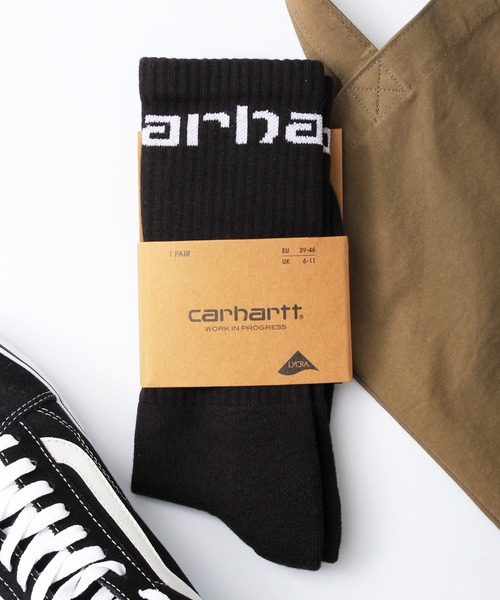 Carhartt WIP（カーハートダブリューアイピー）の「【carhartt WIP】カーハート CARHARTT SOCKS ロゴ