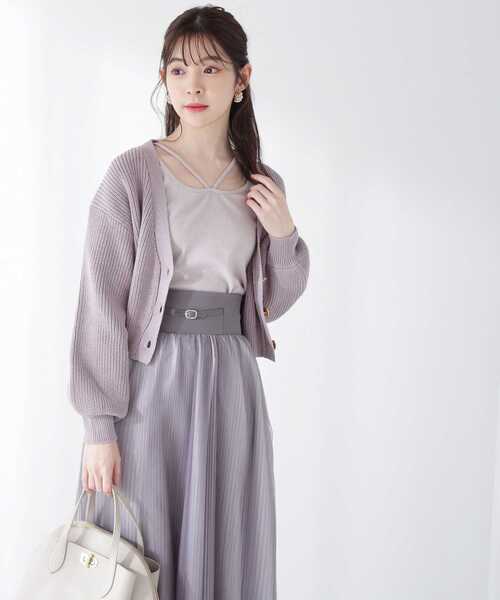 PROPORTION BODY DRESSING(プロポーションボディドレッシング)の「<E>前後2WAYテレコタンクトップ / 1213167202(Tシャツ/カットソー・レディース・グレー/ダークグレー/オフホワイト/ブラック・FREE)」の21枚目の写真