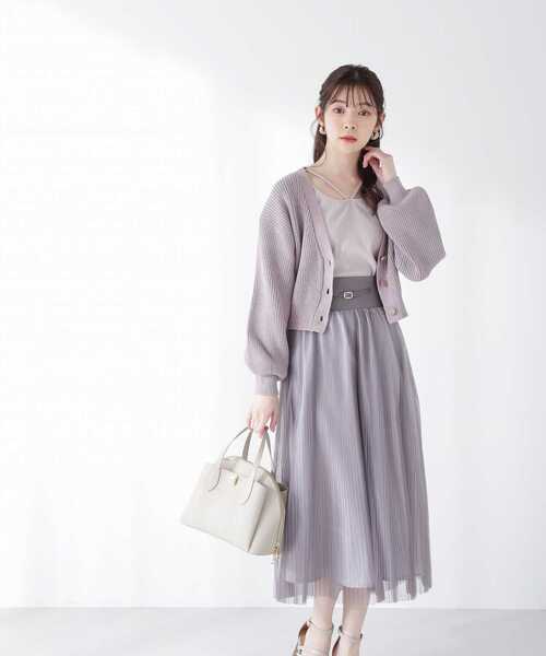 PROPORTION BODY DRESSING(プロポーションボディドレッシング)の「<E>前後2WAYテレコタンクトップ / 1213167202(Tシャツ/カットソー・レディース・グレー/ダークグレー/オフホワイト/ブラック・FREE)」の5枚目の写真