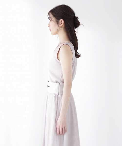 PROPORTION BODY DRESSING(プロポーションボディドレッシング)の「<E>前後2WAYテレコタンクトップ / 1213167202(Tシャツ/カットソー・レディース・グレー/ダークグレー/オフホワイト/ブラック・FREE)」の7枚目の写真