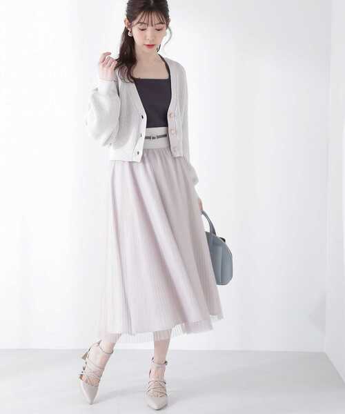 PROPORTION BODY DRESSING(プロポーションボディドレッシング)の「<E>前後2WAYテレコタンクトップ / 1213167202(Tシャツ/カットソー・レディース・グレー/ダークグレー/オフホワイト/ブラック・FREE)」の13枚目の写真