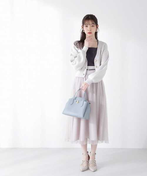PROPORTION BODY DRESSING(プロポーションボディドレッシング)の「<E>前後2WAYテレコタンクトップ / 1213167202(Tシャツ/カットソー・レディース・グレー/ダークグレー/オフホワイト/ブラック・FREE)」の6枚目の写真