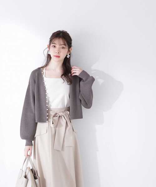 PROPORTION BODY DRESSING(プロポーションボディドレッシング)の「<E>前後2WAYテレコタンクトップ / 1213167202(Tシャツ/カットソー・レディース・グレー/ダークグレー/オフホワイト/ブラック・FREE)」の20枚目の写真