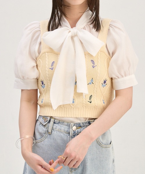 paravion（パラビオン）の「【小花刺繍】【コーディネートのワン