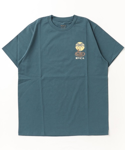 RVCA(ルーカ)の「RVCA/ルーカ バックプリントTシャツ アイランド柄/ヤシの木 くすみカラー/サーフT クルーネック半袖Tシャツ COBRA MIRAGE SS BD041-240(Tシャツ/カットソー・メンズ・ホワイト×ブルー/ブラック×ブラック/ブルー・M/L/XL)」の6枚目の写真