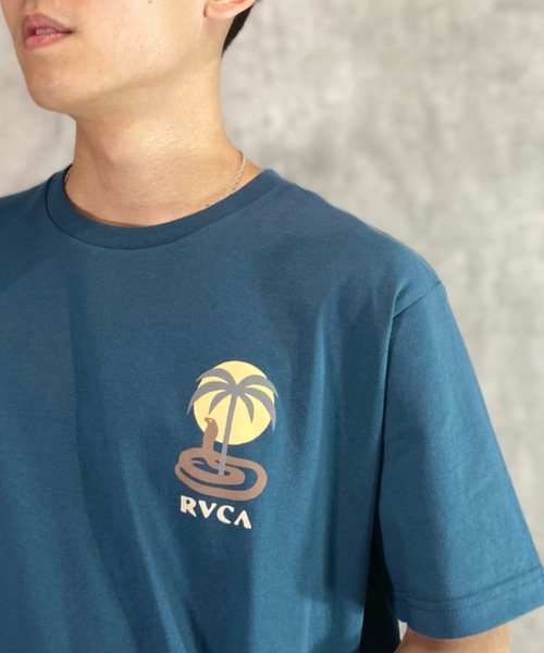 【RVCA】バックプリント コットン Tシャツ★カラー複数あり♪ RVCA tシャツ RVCA/ルーカ 半袖Tシャツ バックプリント BF041