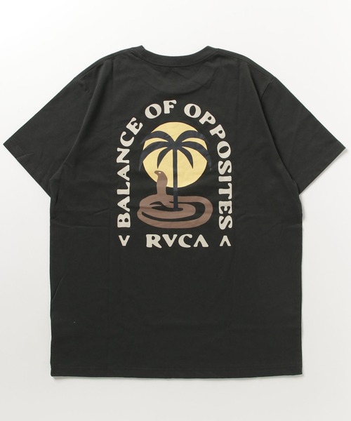 RVCA(ルーカ)の「RVCA/ルーカ バックプリントTシャツ アイランド柄/ヤシの木 くすみカラー/サーフT クルーネック半袖Tシャツ COBRA MIRAGE SS BD041-240(Tシャツ/カットソー・メンズ・ホワイト×ブルー/ブラック×ブラック/ブルー・M/L/XL)」の22枚目の写真