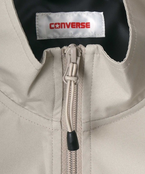 CONVERSE(コンバース)の「CONVERSE/コンバース 撥水 防風 ラグラン切替 スタンドブルゾン ナイロンジャケット(マウンテンパーカー・レディース・グリーン/ブラック/ベージュ/パープル・M/L)」の16枚目の写真