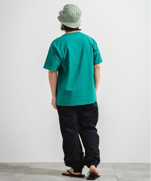 OFFSHORE（オフショア）の「【Collaboration】OS×AMBE JUSTRELAX TEE/オフショア×アンベリュー ジャストリラックスティーシャツ（Tシャツ/カットソー・メンズ・ネイビー/グリーン・S/M/L/XL）」の8枚目の写真