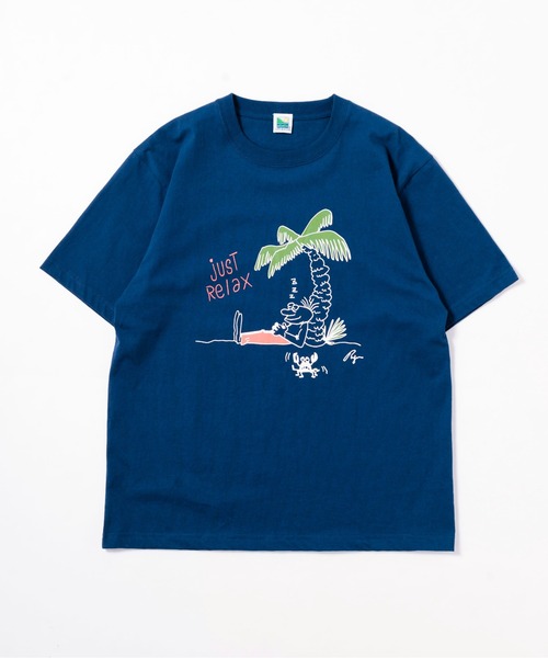 OFFSHORE（オフショア）の「【Collaboration】OS×AMBE JUSTRELAX TEE/オフショア×アンベリュー ジャストリラックスティーシャツ（Tシャツ/カットソー・メンズ・ネイビー/グリーン・S/M/L/XL）」の12枚目の写真