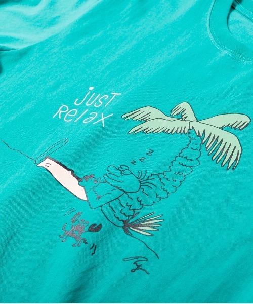 OFFSHORE（オフショア）の「【Collaboration】OS×AMBE JUSTRELAX TEE/オフショア×アンベリュー ジャストリラックスティーシャツ（Tシャツ/カットソー・メンズ・ネイビー/グリーン・S/M/L/XL）」の13枚目の写真