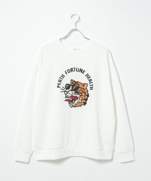 NO NEED（ノーニード）の「タイガー刺繍スウェットＰＯ（スウェット・メンズ・ネイビー/オフホワイト・M/L）」の18枚目の写真