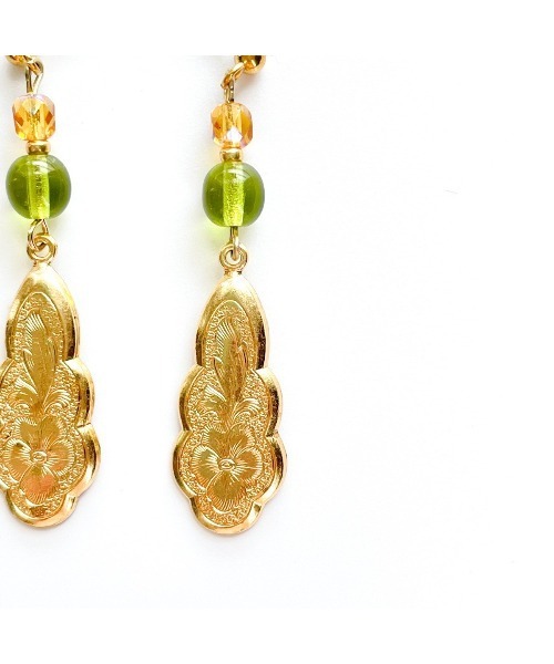 mamo】flower &leaf(MA)（ピアス（両耳用））｜tone（トーン）の