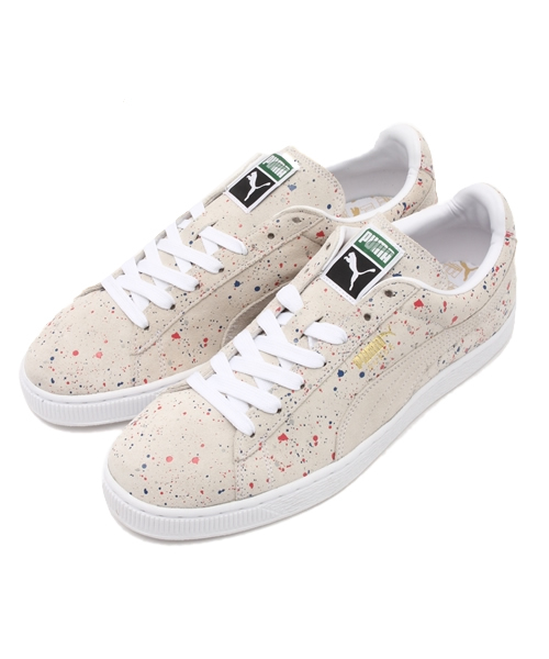 PUMA(プーマ)の「ユニセックス プーマ スエード スプラッタープリント PUMA SUEDE CLASSIC ALLOVER SPLATTER 358287-01(スニーカー・メンズ・ベージュ・23cm/23.5cm/24cm/24.5cm/26.5cm/27cm/27.5cm/28cm/28.5cm)」の2枚目の写真