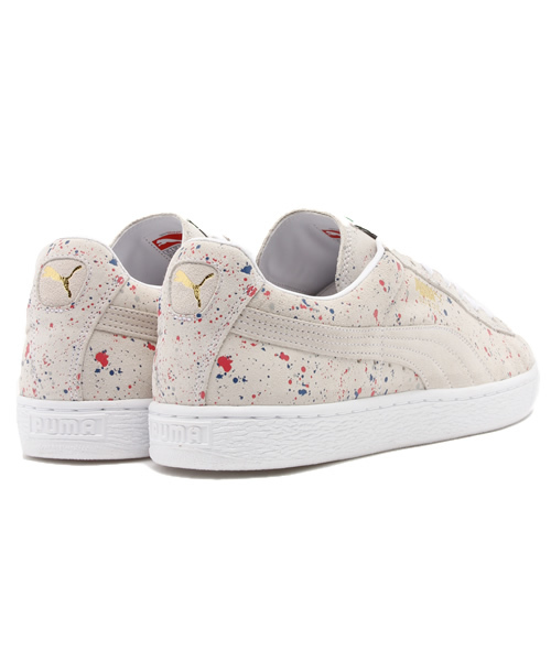 PUMA(プーマ)の「ユニセックス プーマ スエード スプラッタープリント PUMA SUEDE CLASSIC ALLOVER SPLATTER 358287-01(スニーカー・メンズ・ベージュ・23cm/23.5cm/24cm/24.5cm/26.5cm/27cm/27.5cm/28cm/28.5cm)」の4枚目の写真