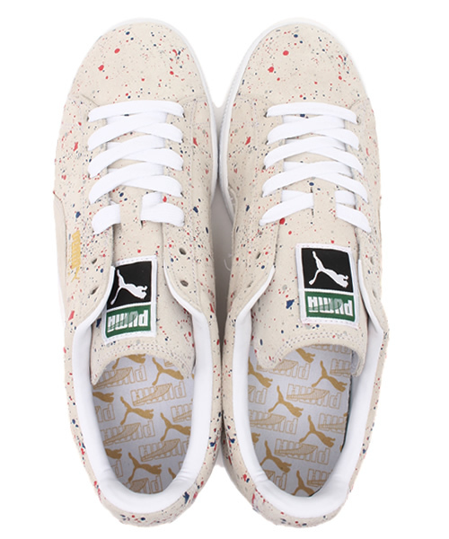 PUMA(プーマ)の「ユニセックス プーマ スエード スプラッタープリント PUMA SUEDE CLASSIC ALLOVER SPLATTER 358287-01(スニーカー・メンズ・ベージュ・23cm/23.5cm/24cm/24.5cm/26.5cm/27cm/27.5cm/28cm/28.5cm)」の9枚目の写真