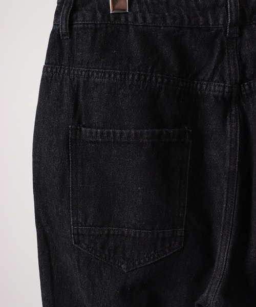 FUNALIVE(ファンアライブ)の「12oz デニムワイドテーパードパンツ(デニムパンツ・メンズ・サックスブルー/ブラック/ブラック系その他/ケミカルウォッシュ/インディゴブルー・L/XL/M)」の10枚目の写真