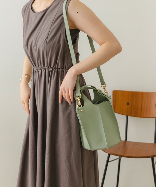 RODE SKO(ロデスコ)の「3ポケット切替バッグ(トートバッグ・レディース・ホワイト/ベージュ/ミント・ONE)」の21枚目の写真