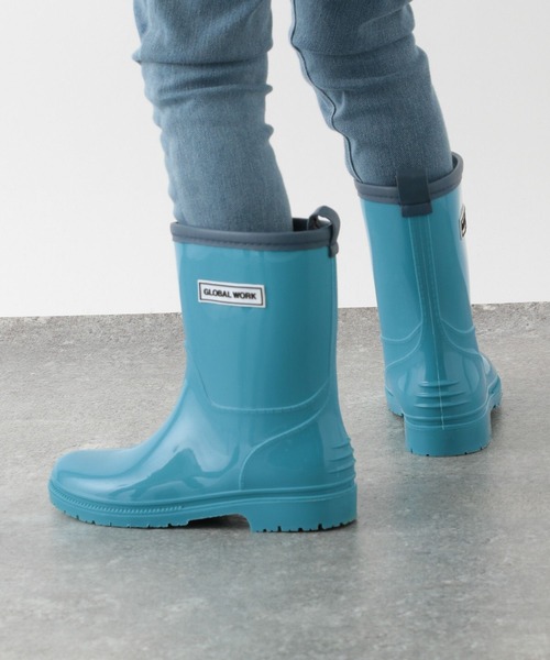 GLOBAL WORK（グローバルワーク）の「レインブーツ/171515（レインシューズ・キッズ・ライトパープル/サックスブルー/ブルー・21cm/22cm/20cm/23cm）」の4枚目の写真