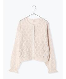 TSUHARU by Samansa Mos2 | 透かし柄ニットカーディガン(カーディガン/ボレロ)