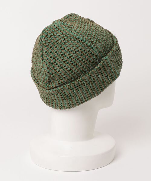 wonderland(ワンダーランド)の「Zigzag knit(ニットキャップ/ビーニー・メンズ・パープル/グリーン・ONESIZE)」の4枚目の写真