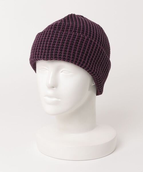 wonderland(ワンダーランド)の「Zigzag knit(ニットキャップ/ビーニー・メンズ・パープル/グリーン・ONESIZE)」の6枚目の写真