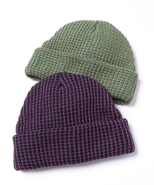wonderland(ワンダーランド)の「Zigzag knit(ニットキャップ/ビーニー・メンズ・パープル/グリーン・ONESIZE)」の9枚目の写真