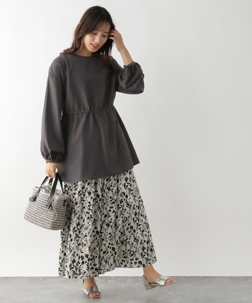 GLOBAL WORK(グローバルワーク)の「防シワサラサラ2WAYブラウス/177513(シャツ/ブラウス・レディース・グレイッシュベージュ/ダークグレー/ライトカーキ・FREE)」の6枚目の写真