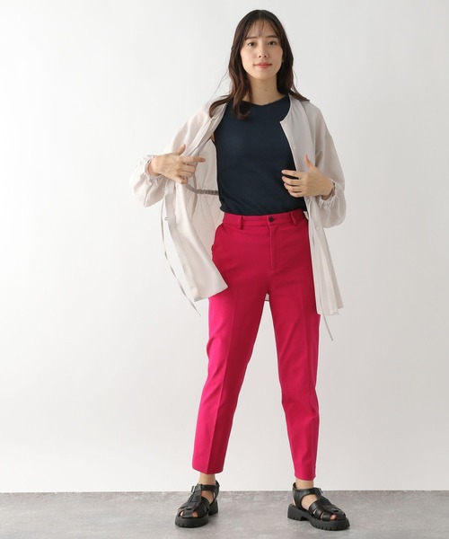 GLOBAL WORK(グローバルワーク)の「防シワサラサラ2WAYブラウス/177513(シャツ/ブラウス・レディース・グレイッシュベージュ/ダークグレー/ライトカーキ・FREE)」の10枚目の写真