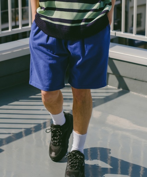 WHIMSIC（ウィムジック）の「【UNISEX/SET UP対応】ヘビーウェイトカットソーショーツ（その他パンツ・メンズ・ブルー/アイボリー/チャコールグレー・FREE）」の3枚目の写真