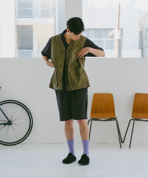 WHIMSIC（ウィムジック）の「【UNISEX/SET UP対応】ヘビーウェイトカットソーショーツ（その他パンツ・メンズ・ブルー/アイボリー/チャコールグレー・FREE）」の9枚目の写真