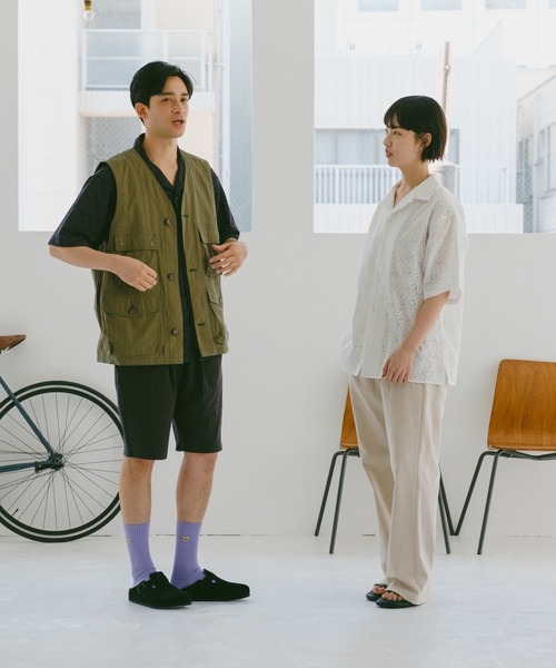 WHIMSIC（ウィムジック）の「【UNISEX/SET UP対応】ヘビーウェイトカットソーショーツ（その他パンツ・メンズ・ブルー/アイボリー/チャコールグレー・FREE）」の13枚目の写真