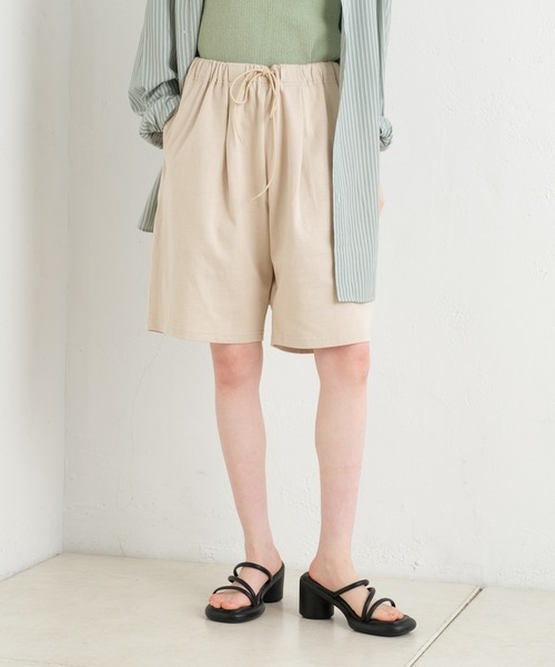 WHIMSIC（ウィムジック）の「【UNISEX/SET UP対応】ヘビーウェイトカットソーショーツ（その他パンツ・メンズ・ブルー/アイボリー/チャコールグレー・FREE）」の4枚目の写真