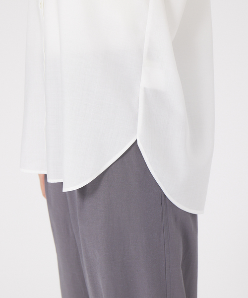 qualite（カリテ）の「スパンローンフレンチシャツ（シャツ/ブラウス・レディース・オフホワイト・フリー）」の7枚目の写真