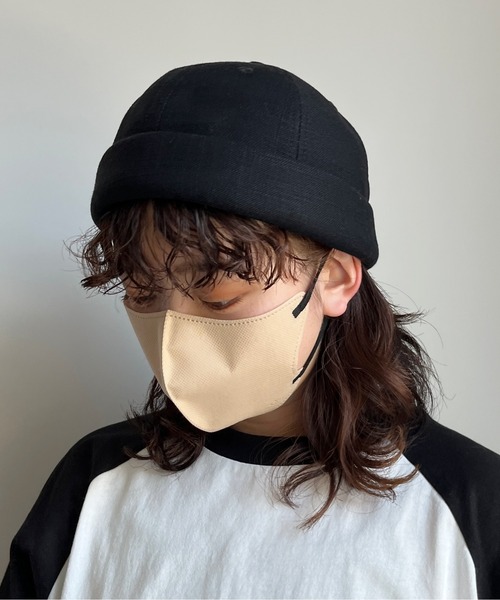 CPCM（シーピーシーエム）の「綿麻ロールキャップ（ニットキャップ/ビーニー・メンズ・ベージュ/ブラック/カーキ・FREE）」の9枚目の写真