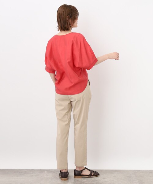 grove（グローブ）の「◆ぐんぐん伸びて着心地らくちん！ひんやりタッチテーパードパンツ（その他パンツ・レディース・ブルー/カーキ/ベージュ/ブラック/ブラック系1・02/03/04/05/01）」の14枚目の写真