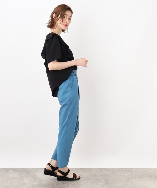 grove（グローブ）の「◆ぐんぐん伸びて着心地らくちん！ひんやりタッチテーパードパンツ（その他パンツ・レディース・ブルー/カーキ/ベージュ/ブラック/ブラック系1・02/03/04/05/01）」の19枚目の写真