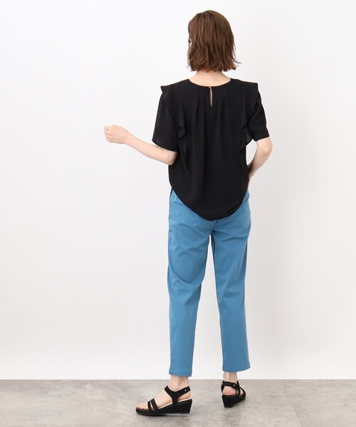 grove（グローブ）の「◆ぐんぐん伸びて着心地らくちん！ひんやりタッチテーパードパンツ（その他パンツ・レディース・ブルー/カーキ/ベージュ/ブラック/ブラック系1・02/03/04/05/01）」の20枚目の写真