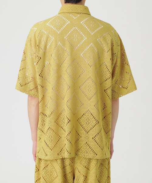 LOVELESS（ラブレス）の「ミルパレース ショートスリーブシャツ（シャツ/ブラウス・メンズ・イエロー系その他2/ブラック・L/M）」の6枚目の写真