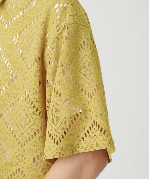 LOVELESS（ラブレス）の「ミルパレース ショートスリーブシャツ（シャツ/ブラウス・メンズ・イエロー系その他2/ブラック・L/M）」の8枚目の写真