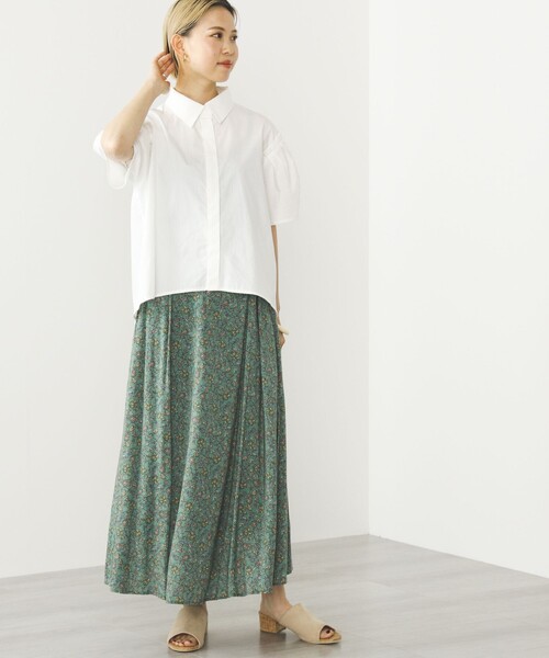 BEAMS HEART（ビームスハート）の「肩タック ショートスリーブシャツ（シャツ/ブラウス・レディース・オフホワイト/ブラック/ベージュ・FREE）」の22枚目の写真