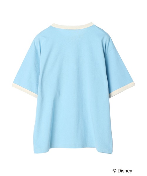 earth music&ecology(アースミュージックアンドエコロジー)の「リンガーTee/Mickey&Minnie(Tシャツ/カットソー・レディース・オフホワイト/サックスブルー・FREE)」の18枚目の写真
