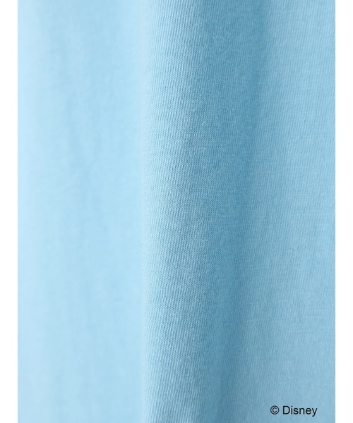 earth music&ecology(アースミュージックアンドエコロジー)の「リンガーTee/Mickey&Minnie(Tシャツ/カットソー・レディース・オフホワイト/サックスブルー・FREE)」の14枚目の写真